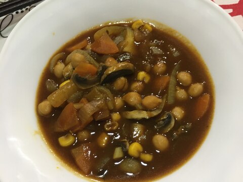 ひよこ豆のカレースープ